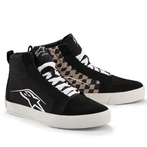 Ajankohtainen Alpinestars RIDE-63 CANVAS Moottoripyörälenkkarit - Musta / Harmaa