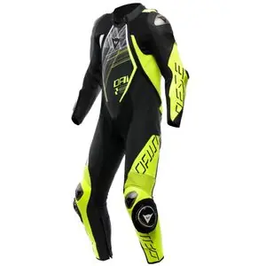 Dainese AUDAX D-ZIP PERF. 1 PIECE Kombinaatio - Musta / Keltainen Viimeinen Mahdollisuus