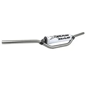 Merkkituote Star Bar MOTO CROSS MX - ENDURO ALU 2014 T6 DIAM 22,2mm L800mm H86mm TITANE RENFORT - MOUSSE BLANCHE Universal Ohjaustanko
