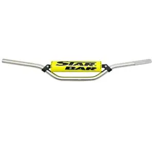 Star Bar MOTO CROSS MX - ENDURO ALU 2014 T6 DIAM 22,2mm L800mm H86mm ARGENT RENFORT - MOUSSE JAUNE Universal Ohjaustanko Rajoitettu Tarjous
