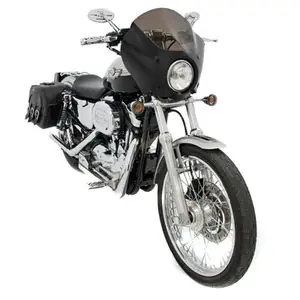 Loppuunmyynti MEMPHIS Korkea suoja Gauntlet Fairing Tuulilasi - Musta