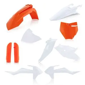 Acerbis FULL KIT ORIGINE 23 Muovinosetti - Oranssi / Valkoinen Lähetetään Heti