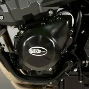 Edullinen RG Racing Vasemman puolen suojus (vaihtovirtageneraattori) musta Moottorin suojaus