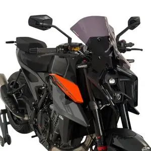 Lähetetään Heti Ermax (38 cm) Tuulilasi - MustaKTM 990 990 DUKE - 2024 - 2026
