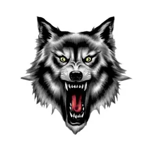 Lethal Threat MINI WOLF HEAD 60x80mm Universal Tarratarrat Tarjoushinta