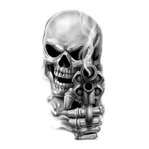 Tarjous Lethal Threat MINI TETE MORT GUN 60x80mm Universal Tarratarrat