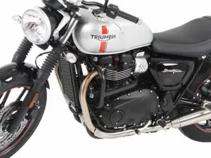 Asiakkaiden Suosikki Hepco Becker Crashbar - musta SuojauspeiliTRIUMPH 900 STREET TWIN 900 ABS - 2016 - 2022