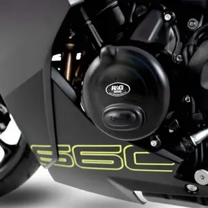 RG Racing Vasemmalle moottorinsuojus Moottorin suojausTRIUMPH 660 DAYTONA 660 - 2024 - 2026 Ilmainen Palautus