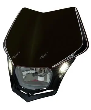 Racetech V-Face Led musta Universal Ajovaloke Superhinta