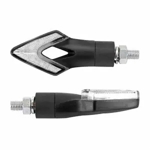 Ilmainen Palautus Avoc MOTO IWA 7 LEDS AVANTS 2 ARRIERES BASE ABS TRANSPARENT - MAT L 80mm - H 35mm 20mm HOMOLOGUE CE PAIRE Universal Vilkun