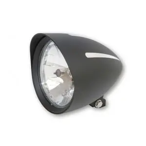 Highsider CLASSIC 1 AVEC VISIERE NOIR/ALU Universal Etuvalot - Musta Älä Missaa