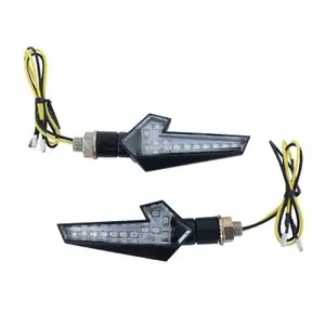 Kampanjahinta Avoc MOTO SAKAI 12 LEDS BASE ABS TRANSPARENT - L 110mm - H 35mm 90mm HOMOLOGUE ECE PAIRE Universal Vilkun