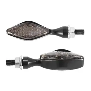 Avoc MOTO MINI SAKA 12 LEDS ORANGE BASE ALU FUME - L 73mm - H 22mm 23mm HOMOLOGUE CE PAIRE Universal Vilkun Päivän Tarjous