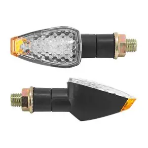 Löytö Avoc MOTO GAMA A LEDS BASE ABS TRANSPARENT - TIGE COURTE L 70mm - H 28mm 29mm HOMOLOGUE CE PAIRE Universal Vilkun