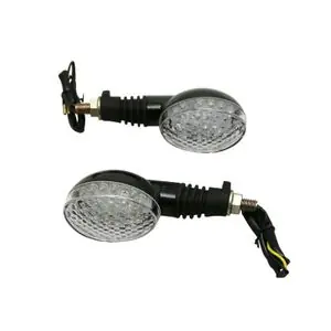 Vain Rajoitetun Ajan Avoc MOTO ISUMI 18 LEDS BASE ABS TRANSPARENT - L 110mm - H 43mm 54mm HOMOLOGUE ECE PAIRE Universal Vilkun