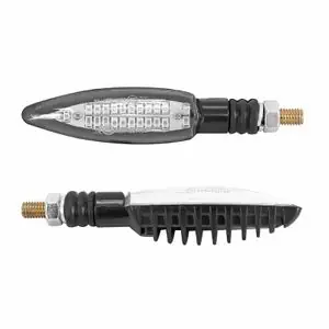 Avoc SEQUENTIEL MOTO SAGATA 24 LEDS BASE ABS TRANSPARENT - L 103mm - H 25mm 26mm HOMOLOGUE CE PAIRE Universal Vilkun Bestseller
