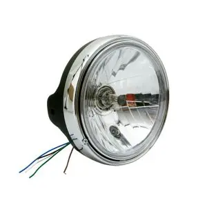 Avoc OPTIQUE MOTO TYPE GUZZI DIAM 200 mm CUVELAGE LISSE Ø180mm LAMPE H4 60 - 55W FEU POSITION SATIN CORPS ACIER HOMOLOGUE CE EtuvalotHONDA 300 SH 300 (NF02) - 2007 - 2010 Ilmainen Palautus