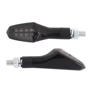 Avoc MOTO KIYO 8 LEDS SMD AVANTS 2 ARRIEREBASE ABS TRANSPARENT - MAT L 82mm - H 25mm 28mm HOMOLOGUE CE PAIRE Universal Vilkun Loppuunmyynti