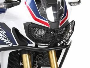 Vain Tänään Hepco Becker Grille - noir Suojus ValoHONDA 1000 CRF 1000 L AFRICA TWIN ABS (SD06) - 2018 - 2019
