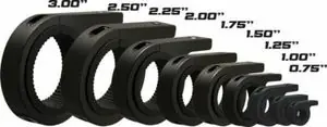 Vision X Kit de fixation tube Ø45mm pour visserie M8 alu noir Universal Valotuki Osta Nyt