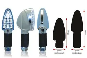 Aito Bihr Triangle LED court chrome Universal Vilkun